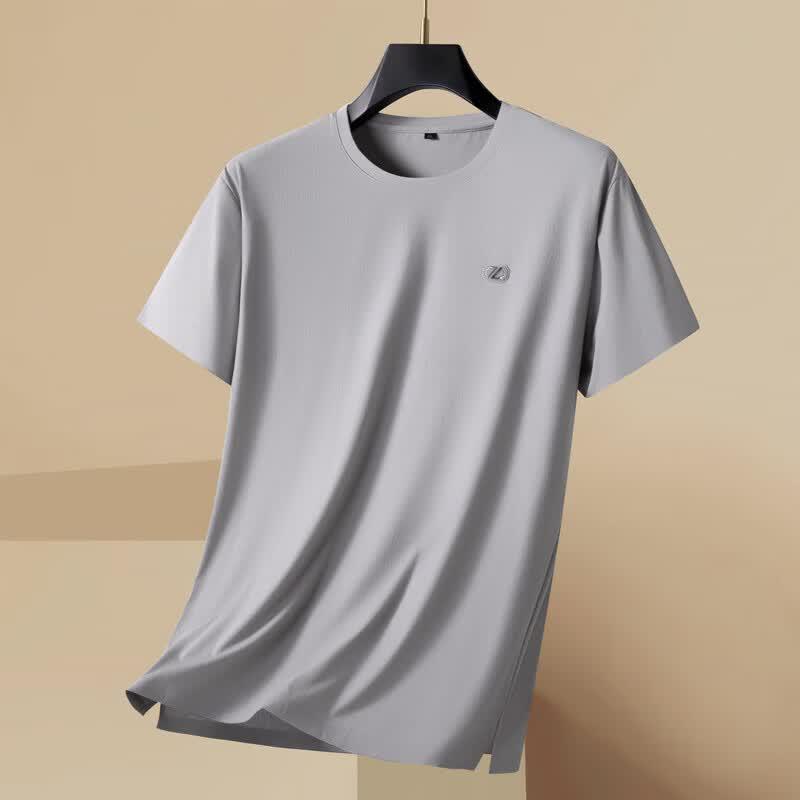 Herren Plus Size Rundhals Kurzarm T-Shirt