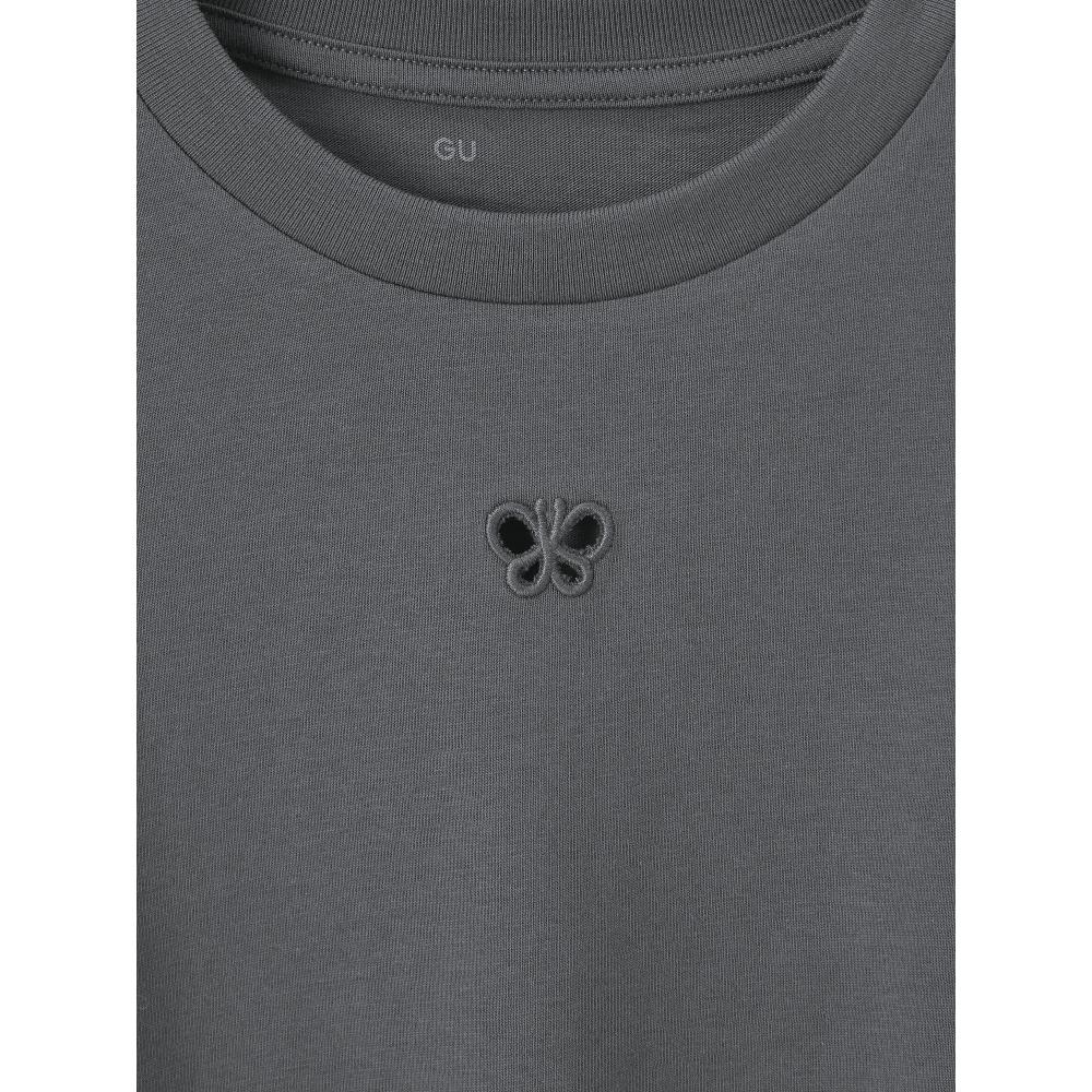GU by Uniqlo Girls Cropped Cutout Tee