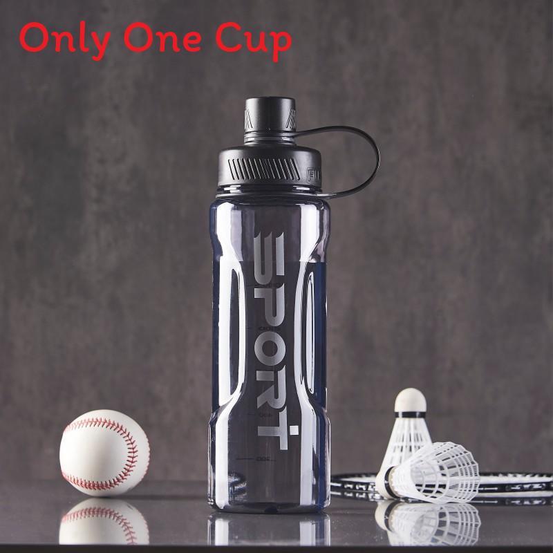 

Large Capacity Sports Water Bottle With Drop Resistant Pc Material For Fitness Enthusiasts 1000ml чёрный