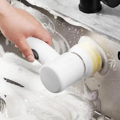 Çok Fonksiyonlu Elektrikli Temizleme Fırçası USB 5'i 1 Arada El Tipi Küvet Fırçası Temizleyici Lavabo Banyo Mutfak Temizleme Aleti