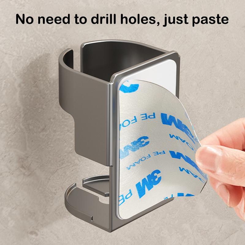 BGRORIO Electric Toothbrush Holder Space Saving Traceless Bathroom Self-adhesive Wall-mounted Toothbrush Storage Base