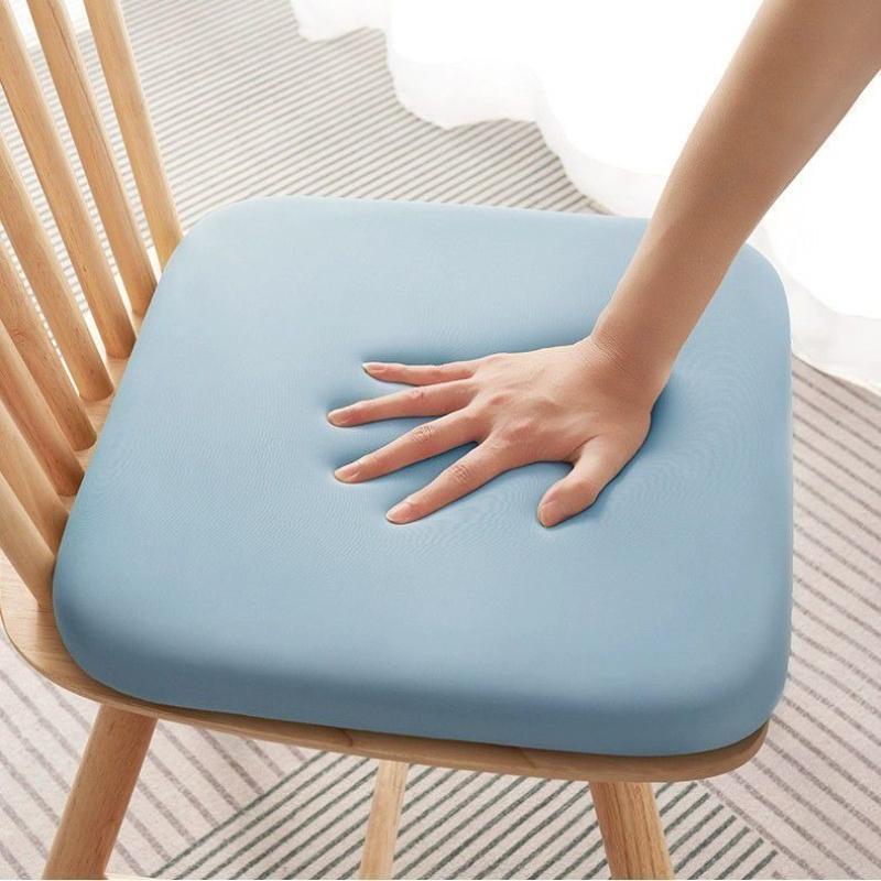 Memory Foam Ice Silk Elastic Fabric Seat Cushion Soft Long Sitting Lumbar Support Pain Relief Office Chair Pad Car Seat Pad