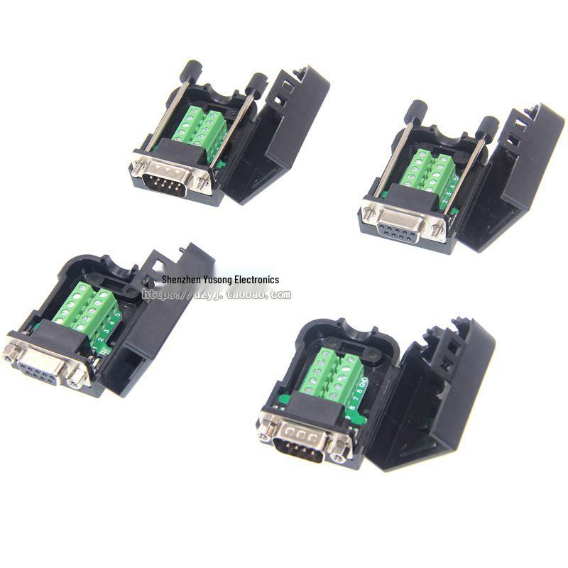 DB9 Male-Female Solderless Serial Port Adapter with Terminal & Shell