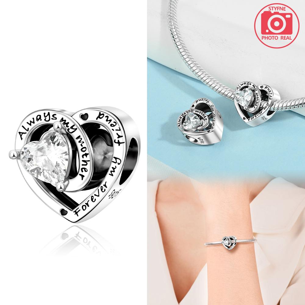 Copper Colors Heart Charms Month Birthstone Series Beads Fit Original Bracelet Diy Fine Jewelry Gift For Women