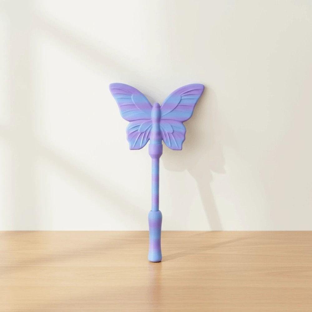 Odnímatelný 3D tištěný kouzelný hůlka Tap to Pay Přenosný držák na kouzelnou hůlku ve tvaru motýla Dárek pro dívky