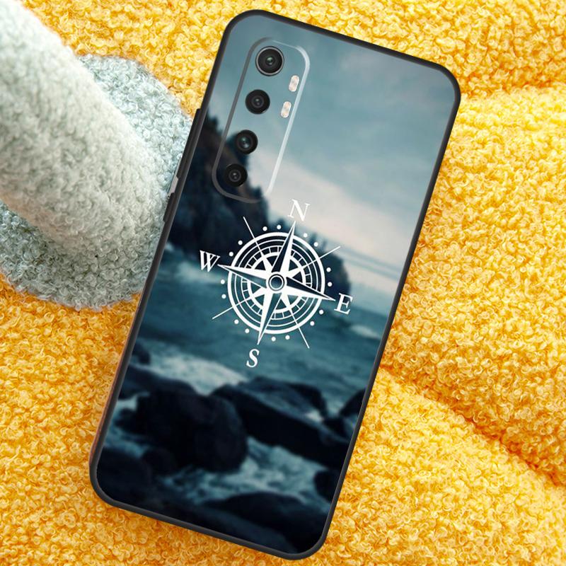 World Map Compass Nautical Case For POCO X3 X4 X5 F5 Pro M5s C40 F4 GT F3 Cover For Xiaomi 12T 11T Pro 12 13 Lite 12X
