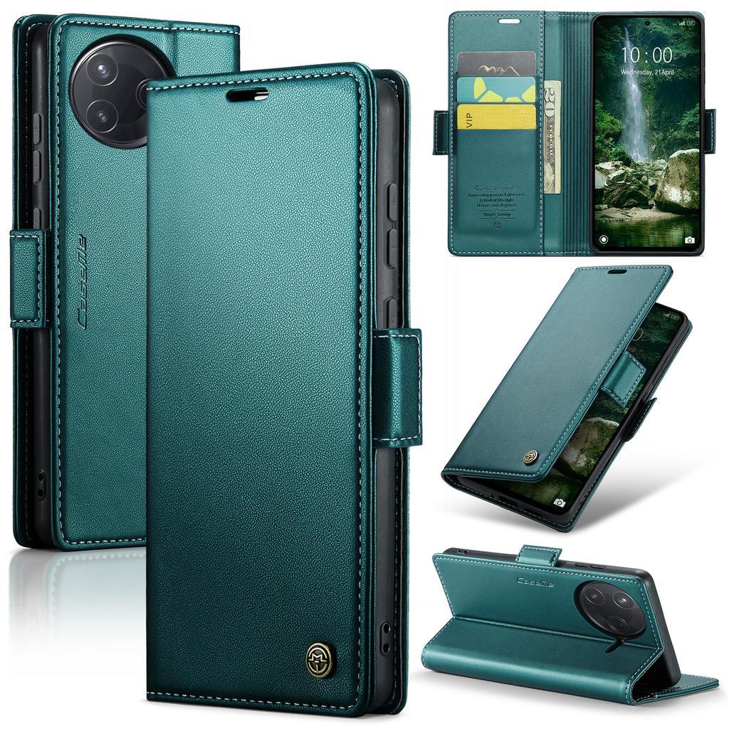 For Xiaomi Poco F7 Ultra 5G/Xiaomi Poco F7 Pro 5G Case CASEME 023 Series RFID Blocking Leather Wallet Stand Phone Cover