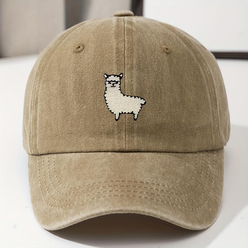 Cute Sheep Pattern Baseball Hat for Men and Women, Versatile for Daily Leisure, Duck Tongue Hat, Travel Hat