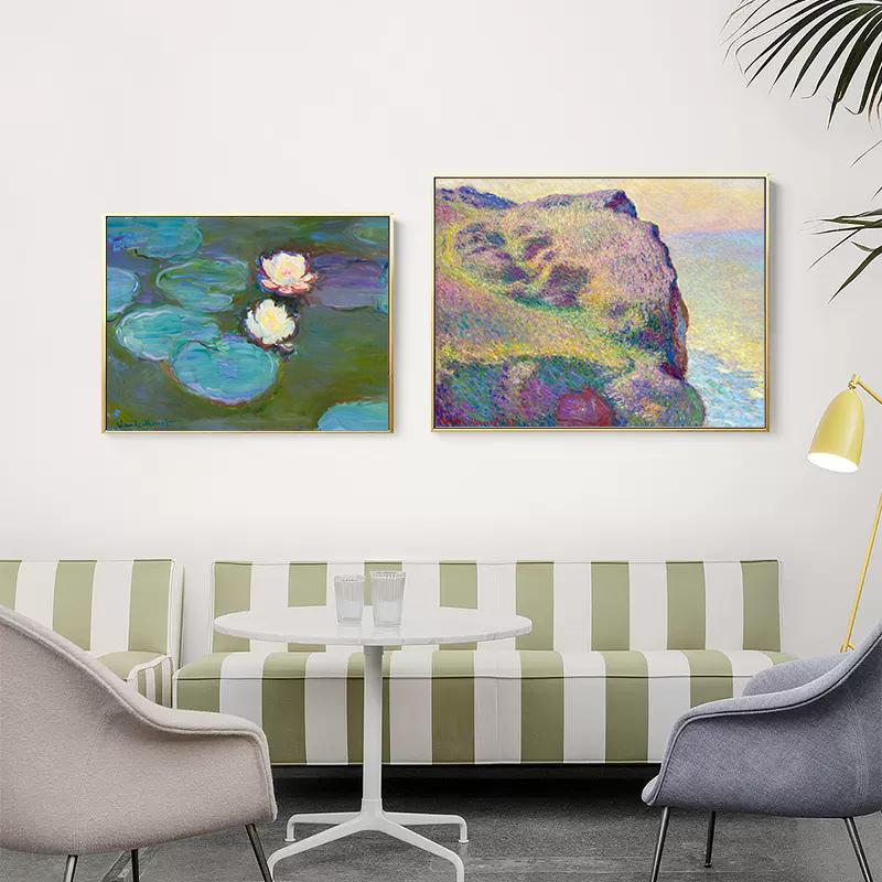 Claude Monet Klassisk Natur Landskap Affischer Canvas Oljemålning Abstrakt Blommor Trädgård Väggkonst För Modernt Rum Heminredning