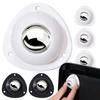 4Pcs/set Self Adhesive Caster Wheel Mini Mute 360 Swivel Furniture Casters Plastic Heavy Duty Moving Rolling Pulley