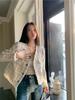 Chic Retro Style Fragrant Short Jacket for Women - Early Autumn 2023, Loose Slimming Long Sleeve Cardigan