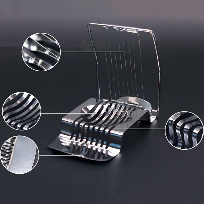 Egg Cutter Stainless Steel Egg Divider Mozzarella Divider Chopper Useful Silver Eco-Friendly Kitchen Egg Tools