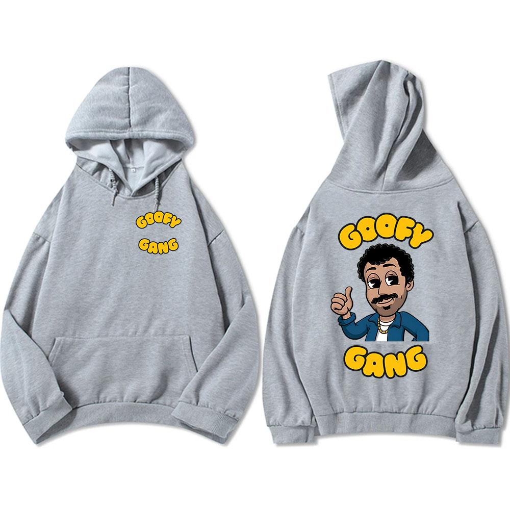 

Худи Goofy Gang Морган Джей Мультяшный Графический Свитшот с Капюшоном Длинный Рукав Мужские Пуловеры Карман Повседневные Мужские Худи Топы L