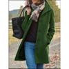Autumn and winter orders surge thickened woolen women's coat medium and long quality coat wish