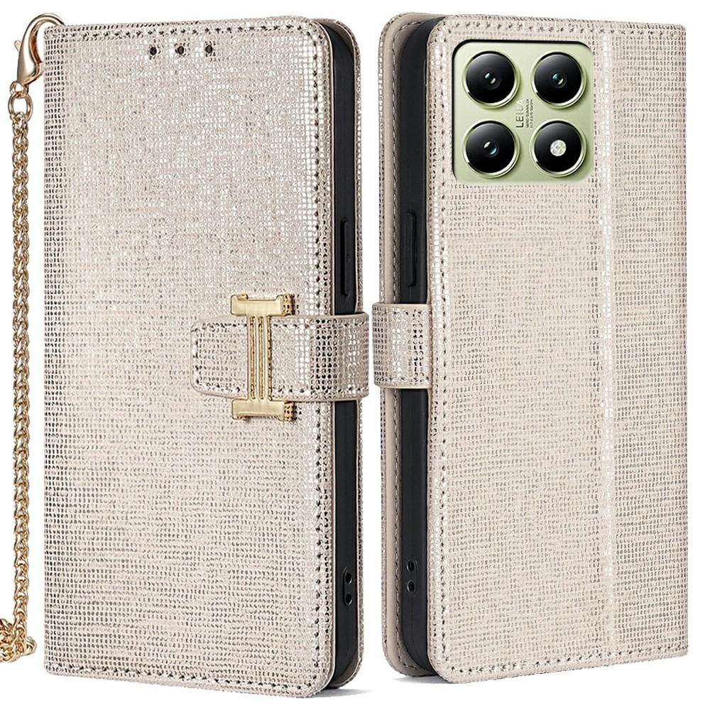 For Xiaomi 14T Case Wallet Sequins Leather Crossbody Phone Cover