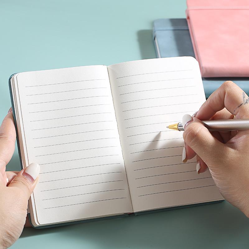 A5/A6 Ribbon Binding Business Notebook with Elastic Band and Customizable Logo