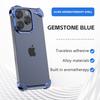 Luxury Irregular Aluminum Alloy Shockproof Phone Case for Apple iPhone 17 Pro Max/17 Air/ 16 Plus/ 15 Pro - Reinforced Bumper with Aromatherapy Design