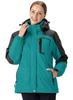 YSENTO Fleece Outdoor Jacket for and Warm and Removable Windproof and Brushed 01 XL Women's Jacket, Hiking, Skiing, More, Hood, Water-Repellent,