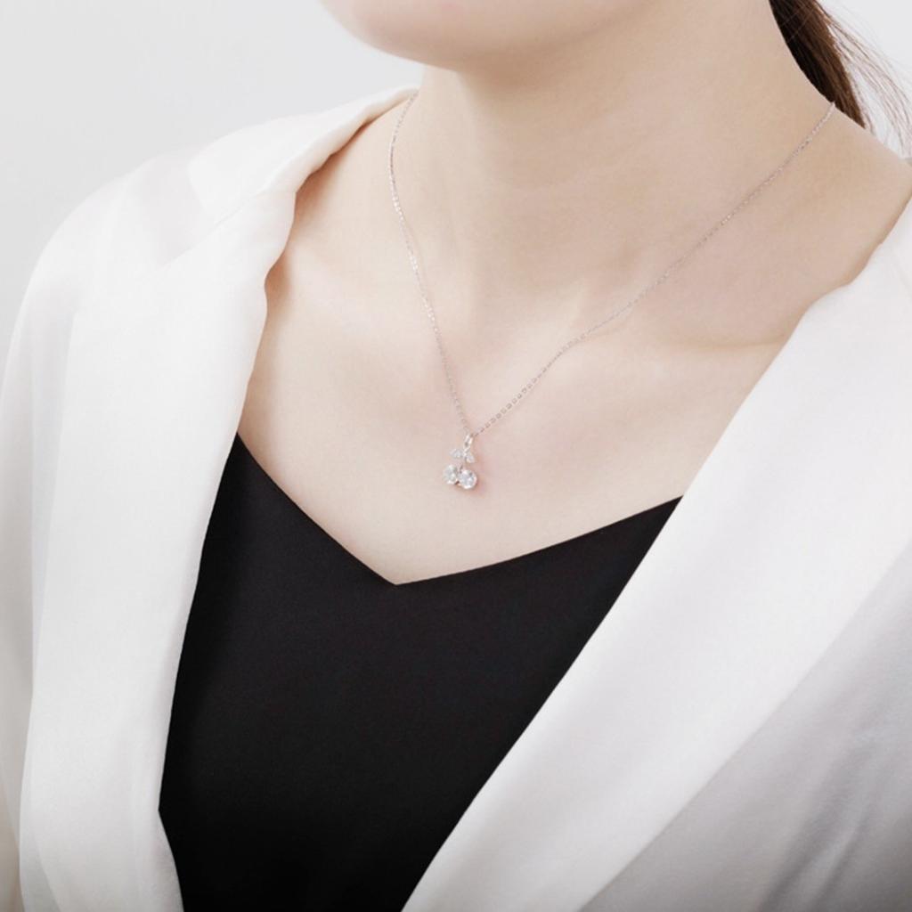 Cherry Necklace, Female Ins, Cool Style Necklace, Light Luxury, Niche, High-end, Versatile Collarbone Chain