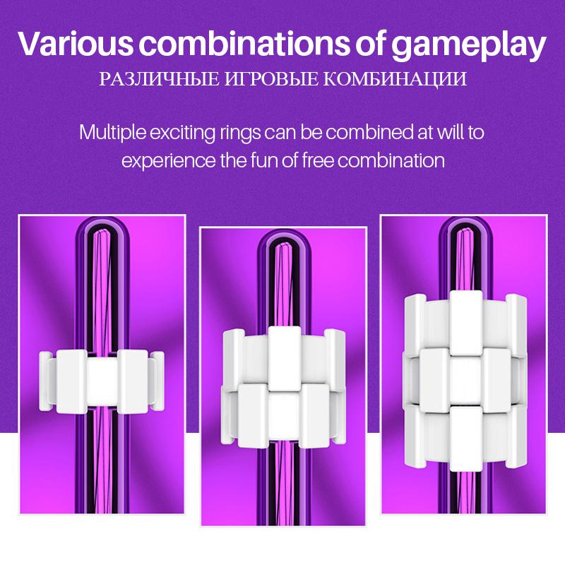 Penis Ring Composable Masturbator For Man Soft Pocket Pussy Silicone Delay Trainer