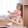 60 Cm Reborn Baby Girl Toy Cloth Body Realistic Princess Newborn Baby Dolls Kids Birthday Christmas Gifts Suit for 7+ Years