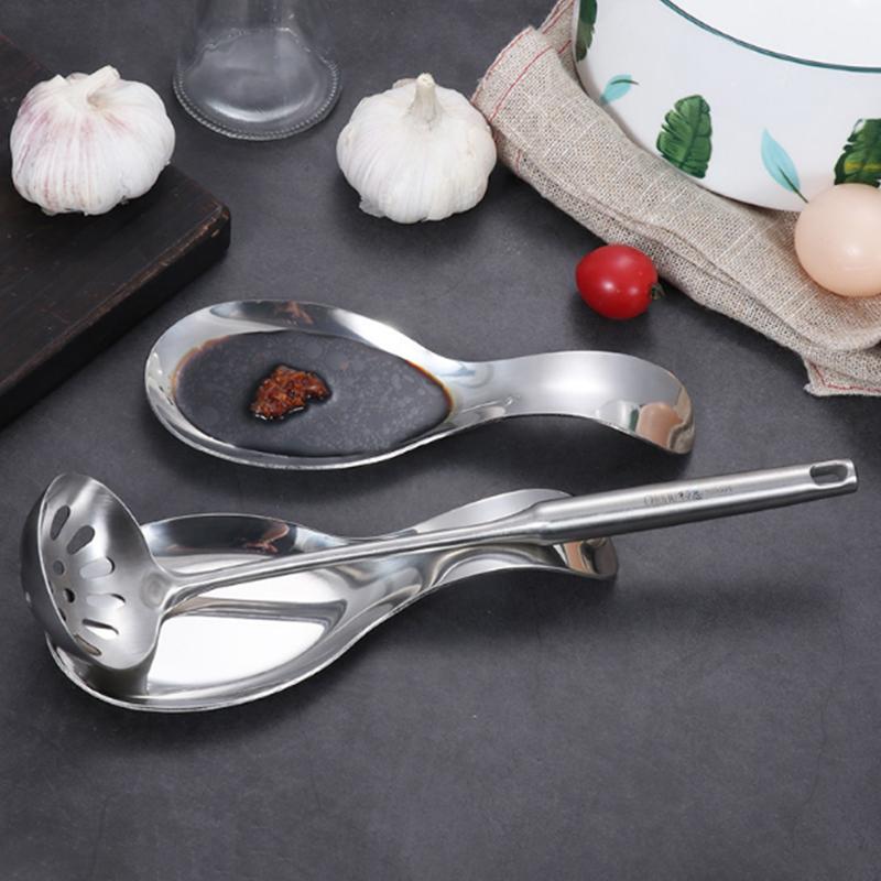 Large Stainless Steel Spoon Holder Heat-Resistant Cooking Spoon Holder Coffee Spoon Holder