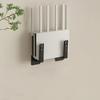 2Pcs Drill-Free Router Mounting Racks Wall Mounted Set Top Box Holder For Living Room Practical Organizer With Auxiliary Hooks