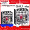 Delixi Transparent 4P Air Switch Circuit Breaker with Three-Phase Four-Wire Leakage Protection, 100A/125A/250A