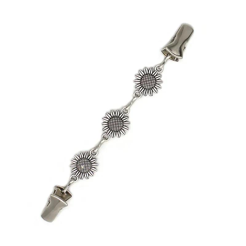 1 Pair New Blouse Shirt Lapel Collar Cardigan Clip Women Girls Vintage Shiny Crystal Pin Brooch Cape Cloak Clasp Fixing Clip