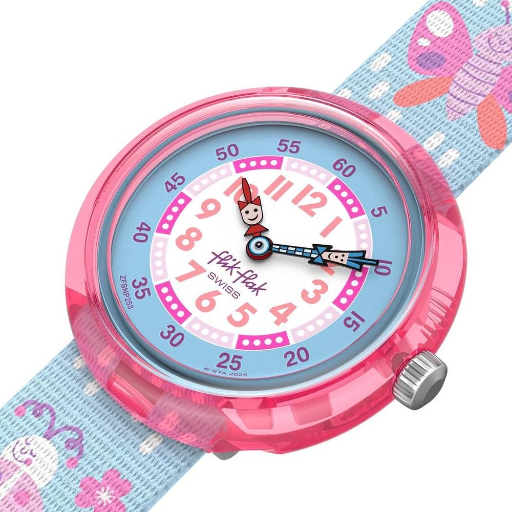 Flick Flak Garden Friends Kids Wristwatch FBNP253 Girls Blue
