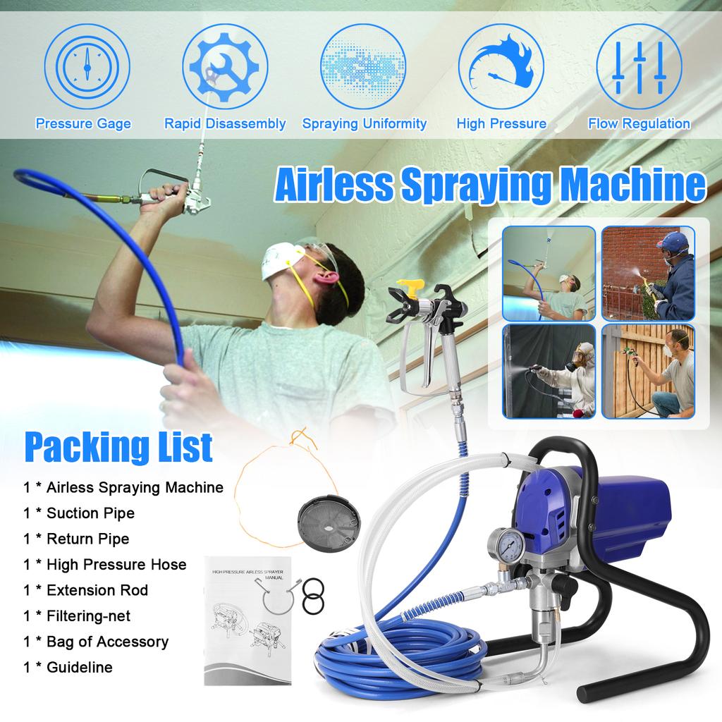 Electric Airless Sprayer Airless Spraying Machine Electric Paint Spraying Machine High Efficiency High Pressure Airless Sprayer