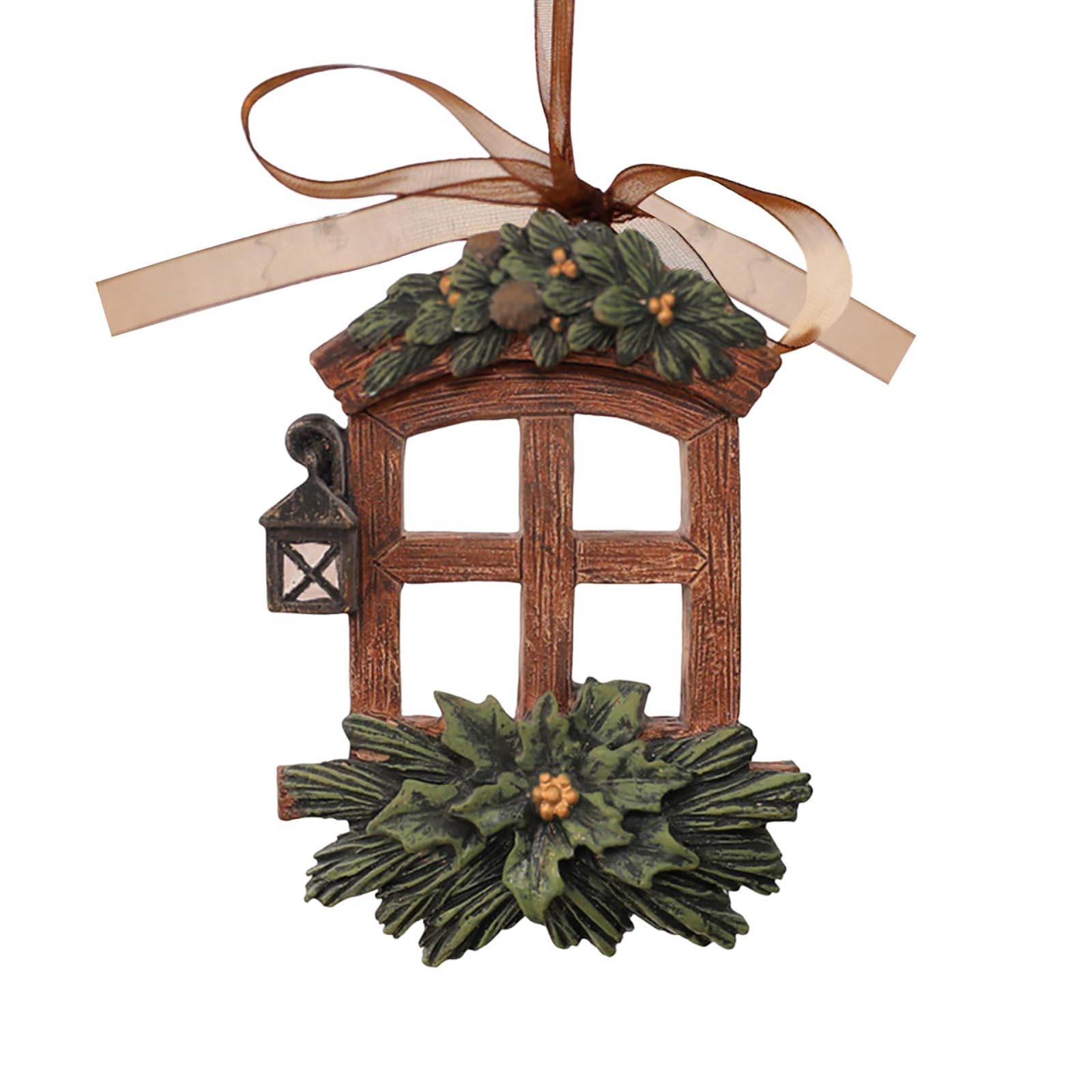 

Винтажное 3D Рождественское украшение Полимерная подвеска Рождественское украшение Подарок для рождественской елки Колокольчик Троянцы Подвесное украшение One Size