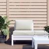 2 Piece Pallet Cushions Melange Cream Fabric