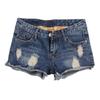 Women's Plus Size Korean Style Ripped Denim Shorts – Summer 3/4 Hot Pants