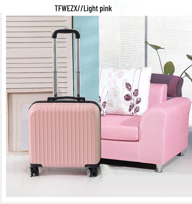 Valiză Mini Troler Stil Coreean 18" cu Roți Universale 20" și Lacăt cu Combinație.