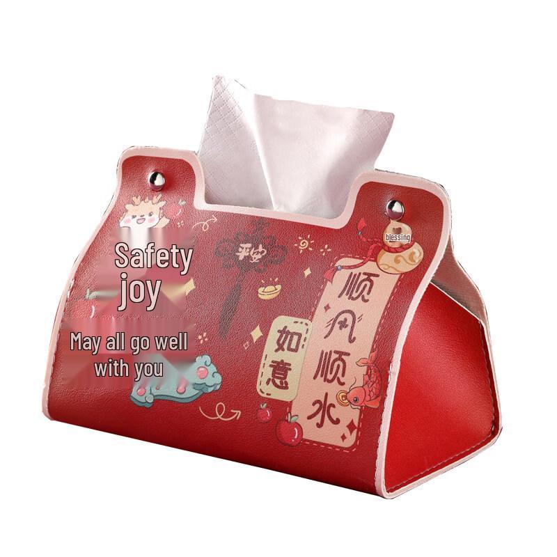 LIEI Cute 'Get Rich' Acrylic Tissue Box
