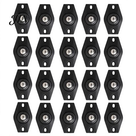 Plastic Caster Wheels 4/20Pcs Self Adhesive Wheels, 360 Degrees Swivel Sticky Appliance Rollers, Heavy Duty Casters for Kitchen Appliance, Trash Can,
