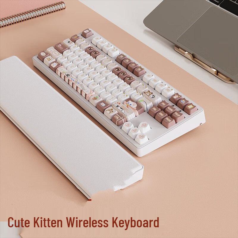 

Qisha Cat Keycap Tri-Mode Mechanical Keyboard