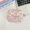 Cute Cartoon Quilted Cotton Makeup Bag Portable Lipstick Storage Organizer Bag Card Holder Mini Makeup Lipstick Storage Pouch