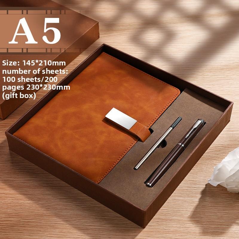 The New High-value Business Notebook Gift Box Set High-quality Notepad for Office Meetings Diary Printable Logo