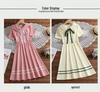 Girls' Korean-Style A-Line Summer Dress - Short-Sleeved, Trendy Princess Design for Kids and Tweens