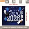 2D Class of 2026 Graduation Banner with Cap and Scroll for Graduation Event