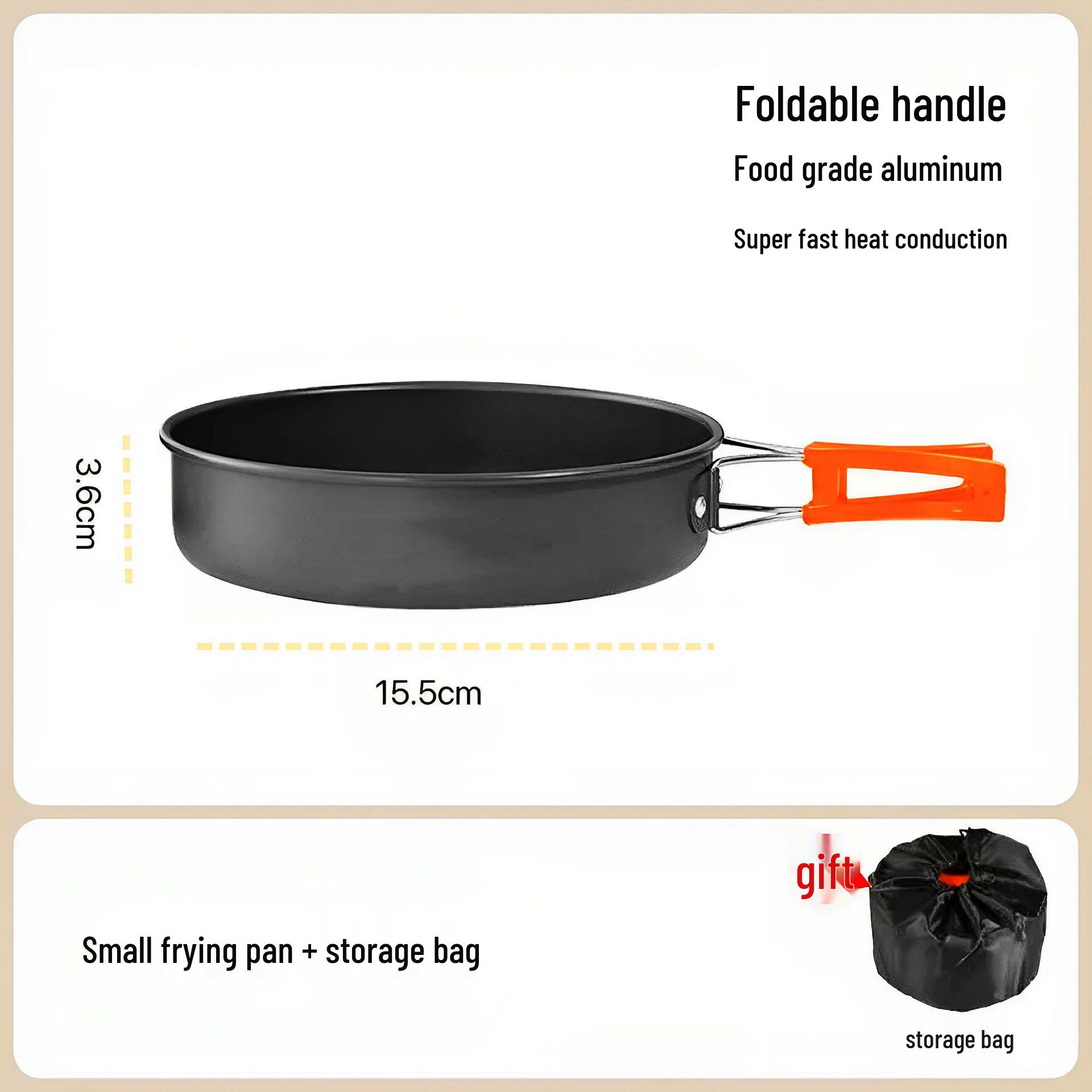 Portable Outdoor Camping Cookware Set: Cassette Stove, Cooking Pot, Kettle, and Picnic Essentials