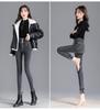 High-Waist Skinny Velvet-Lined Jeans - Women's Casual Japanese Korean Style, Autumn/Winter 2025.