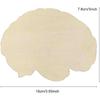 30 Pack 4 Inch Wood Brain Cutouts Unfinished Wooden Brain Science Hanging Ornaments DIY Brain Craft Gift Tags for Home Party Decoration Craft Project