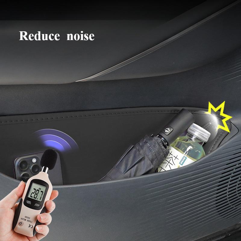 For Geely Galaxy E5 2026 2026 Car Door Slot Storage Box Leather Door Groove Mat Protection Storage Barrel Interior Accessories