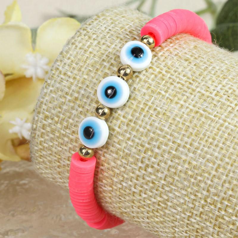 Evil Eye Crystal Beaded Adjustable Bracelet for Boys & Girls