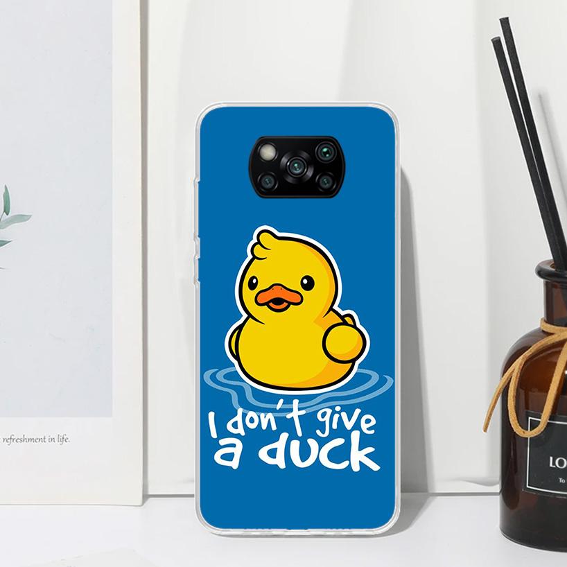 Funny Cute Yellow Duck You Phone Case For Xiaomi Poco X7 X6 X5 M7 M8 Pro F7 Ultra Redmi 15C 15 13C 13 12C 12 10 10C 10A Art Fund