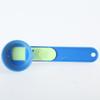 Plastic Measuring Spoon Funnel for Protein Powder Cooking Ingredient Sliding Scooper with Long Handle Kitchen Tool