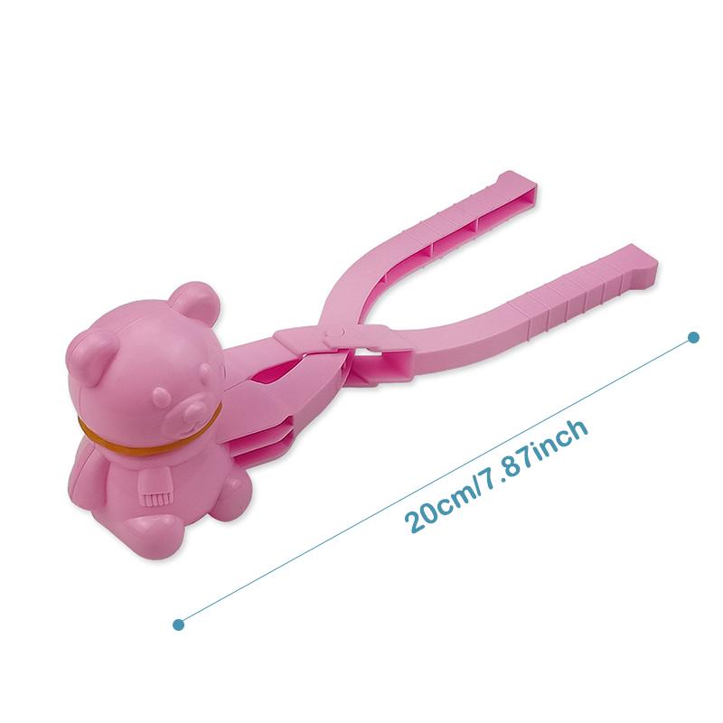 4Pcs Cute Bear Duck Dinosaur Snowball Clip Snow Clay Ball Maker Creative Snowballs Mold Snow Shovel For Kids Outdoor Sports Snow Toy